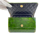 Chanel 2010 Paris-Shanghai Jade Green Plexiglass Clutch Bag on Chain T44