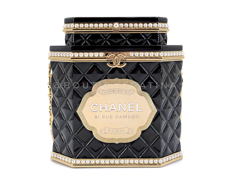 Chanel 2024 Paris-Manchester Tea Box Minaudière Clutch Evening Bag GHW 33R