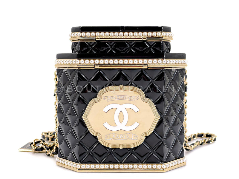 Chanel 2024 Paris-Manchester Tea Box Minaudière Clutch Evening Bag GHW 33R