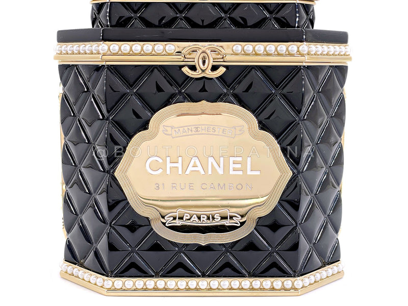 Chanel 2024 Paris-Manchester Tea Box Minaudière Clutch Evening Bag GHW 33R