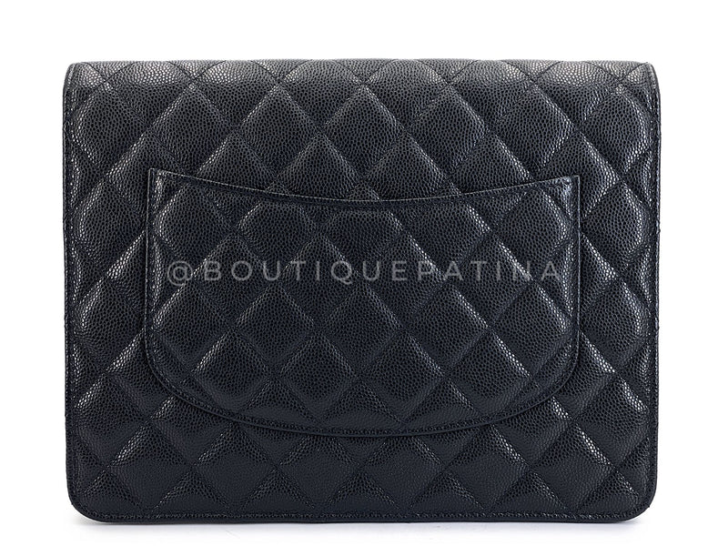 Chanel 2020 Black Caviar Timeless Clutch Bag GHW T3M