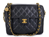 Chanel 1994 Vintage Black Caviar Classic Flap Camera Case Bag 24k GHW XZJ