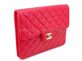 Chanel 2020 Dark Pink Caviar Timeless Clutch Bag GHW QA2