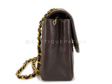 Chanel 1997 Vintage Brown Caviar Medium Diana Flap Bag 24k GHW 2C4