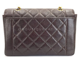 Chanel 1997 Vintage Brown Caviar Medium Diana Flap Bag 24k GHW 2C4