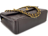 Chanel 1997 Vintage Brown Caviar Medium Diana Flap Bag 24k GHW 2C4