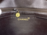 Chanel 1997 Vintage Brown Caviar Medium Diana Flap Bag 24k GHW 2C4