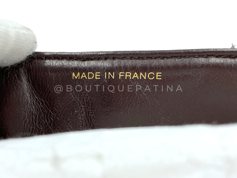 Chanel 1997 Vintage Brown Caviar Medium Diana Flap Bag 24k GHW 2C4