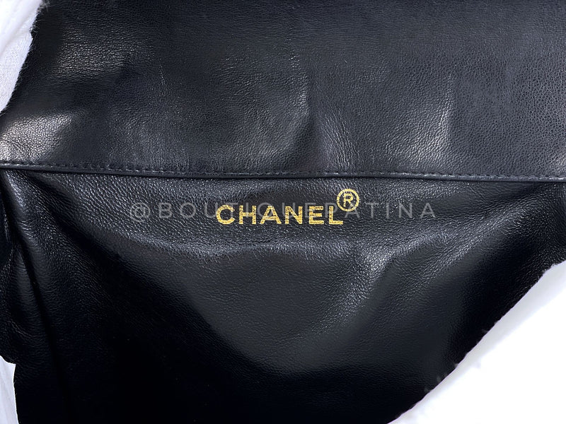 Chanel 1996 Vintage Black Lambskin Duma Backpack Bag 24k GHW CAR