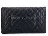 Chanel 2019 Black Caviar Timeless Classic Clutch Flap Bag GHW BIP