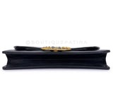 Chanel 19A Egypt Black Jumbo Clutch Bag Crocodile CC Paris-New York AVB