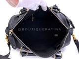 Chanel 1996 Vintage Black Caviar Duffle Duffel Bowler Bag Small 24k GHW OHL