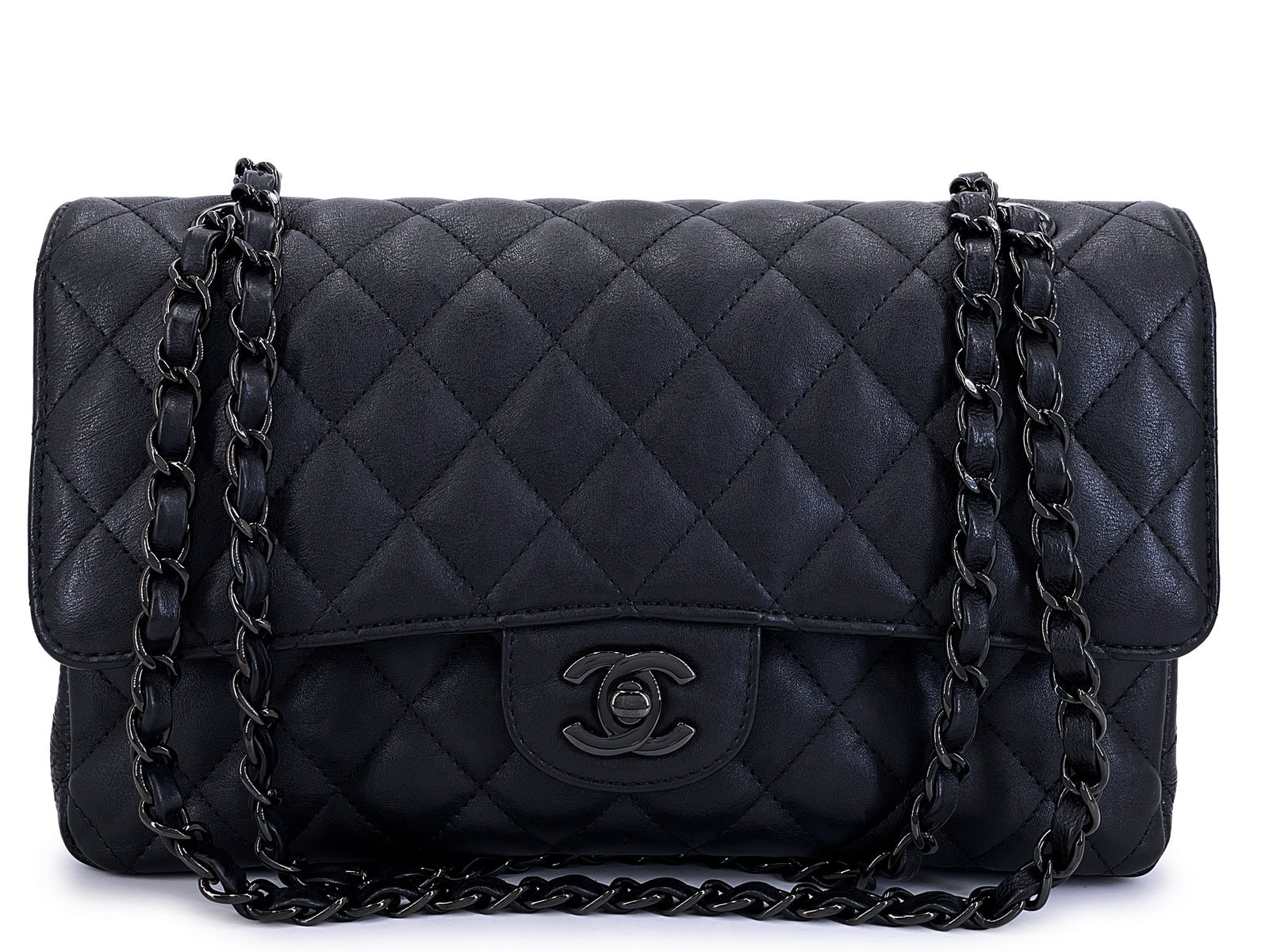 CHANEL CHANEL Pre-Owned 1997 Medium Double Flap Shoulder Bag | Pink