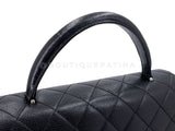 Chanel 2000 Vintage Black Caviar Classic Kelly Bag SHW 5HQ