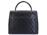 Chanel 2000 Vintage Black Caviar Classic Kelly Bag SHW 5HQ