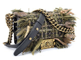 Chanel 2013 Paris-Edinburgh Caged Fringe Small Boy Flap Bag GHW 3S5