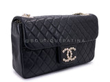 Chanel 2013 Black Westminster Pearl and Chain Flap Bag TL6