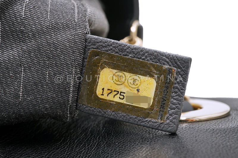 Chanel 2013 Black Westminster Pearl and Chain Flap Bag TL6