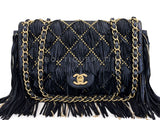 Chanel 14A Paris-Dallas Studded Fringe Dripping Chain Bag GHW JWU