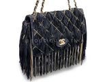 Chanel 14A Paris-Dallas Studded Fringe Dripping Chain Bag GHW JWU
