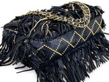 Chanel 14A Paris-Dallas Studded Fringe Dripping Chain Bag GHW JWU