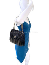 Chanel 14A Paris-Dallas Studded Fringe Dripping Chain Bag GHW JWU