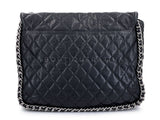 Chanel Black Luxe Chain Around Maxi Flap Bag SHW 65I