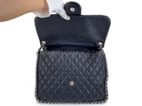 Chanel Black Luxe Chain Around Maxi Flap Bag SHW 65I