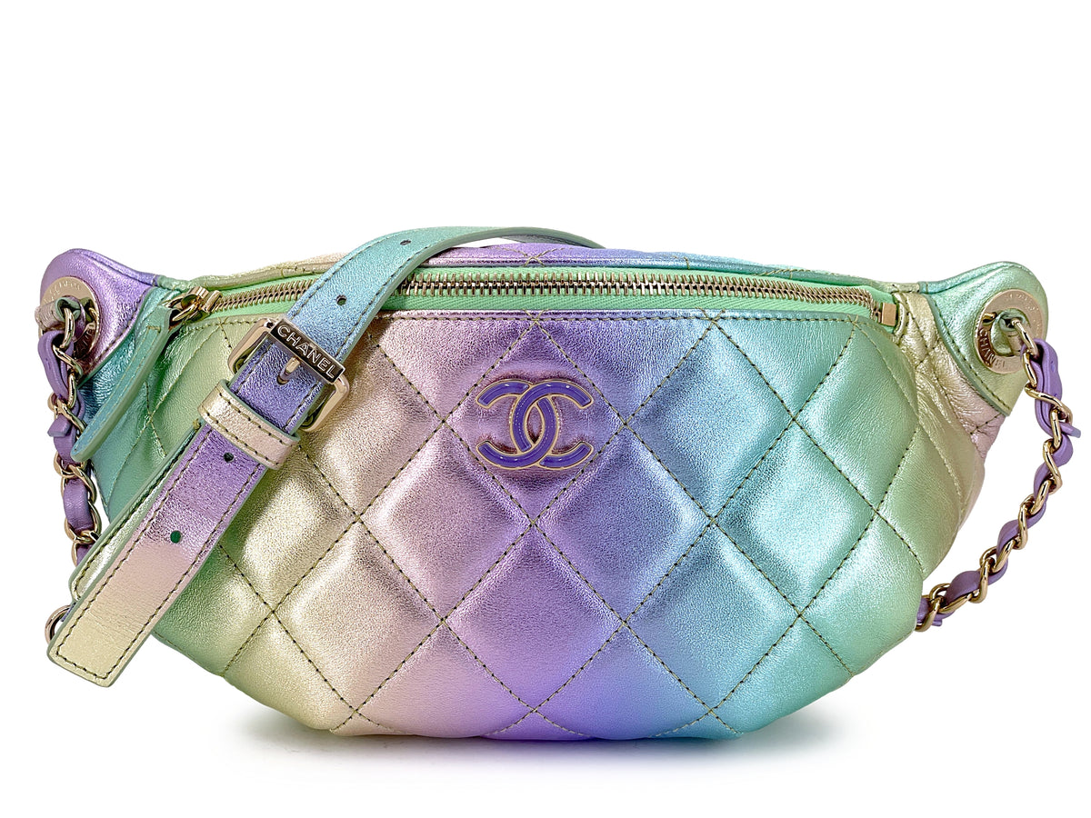 blue garter belt set Chanel Belt & Waist Bags | Vintage Fanny Packs & Bum Bags