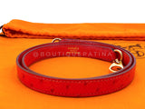 Hermès Red Ostrich 32cm Kelly Bag Sellier 24k GHW G3W