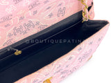 Chanel 1994 Vintage Baby Pink Bandana Maxi Straw Jumbo Flap Bag Paisley Print X43