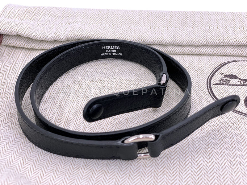 Hermès Black Chèvre Chamkila Kelly Elan Palladium PHW Bag KOS