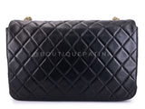 Chanel 2014 Black Westminster Pearl Braided Flap Bag GHW 523