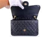 Chanel 2014 Black Westminster Pearl Braided Flap Bag GHW 523