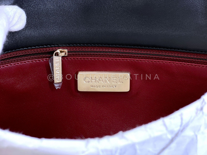 Chanel 2014 Black Westminster Pearl Braided Flap Bag GHW 523