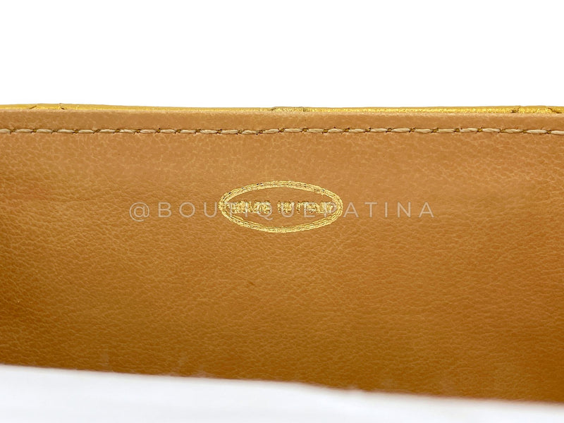 Chanel 1991 Vintage Gold Bronze Petite Box Vanity Bag 24k GHW TVY
