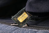 Rare 2012 Chanel Jumbo Denim Patchwork Flap Bag SHW F2P
