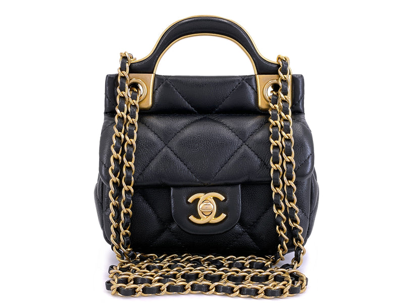 Chanel 2021 Lady Handle Micro MIni Flap Bag Crossbody