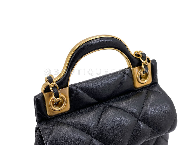 Chanel 2021 Lady Handle Micro MIni Flap Bag Crossbody