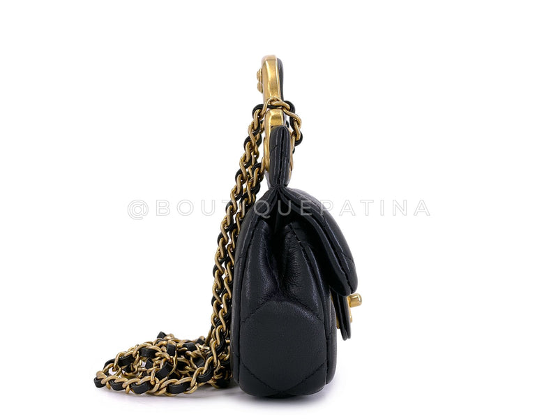 Chanel 2021 Lady Handle Micro MIni Flap Bag Crossbody