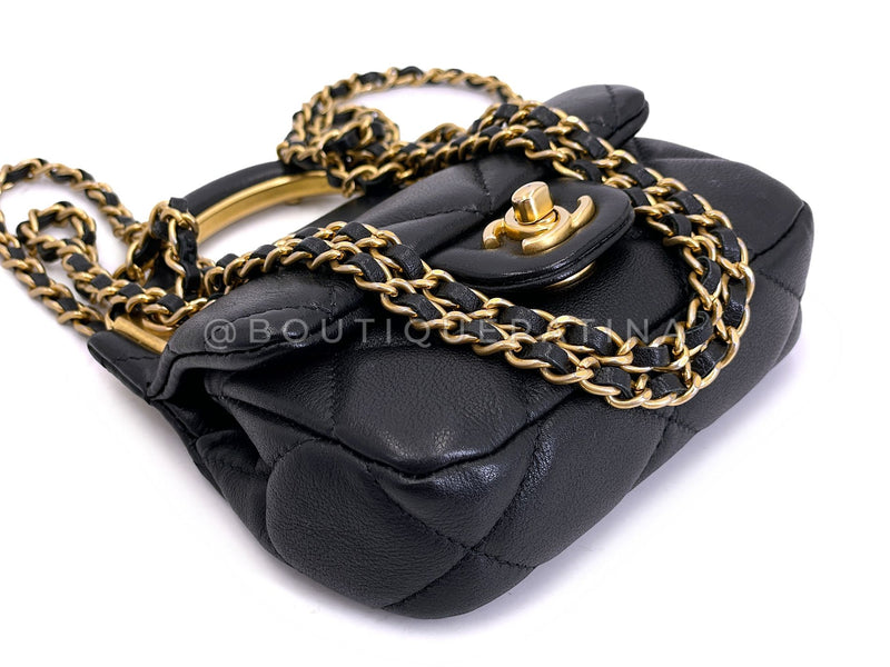 Chanel 2021 Lady Handle Micro MIni Flap Bag Crossbody