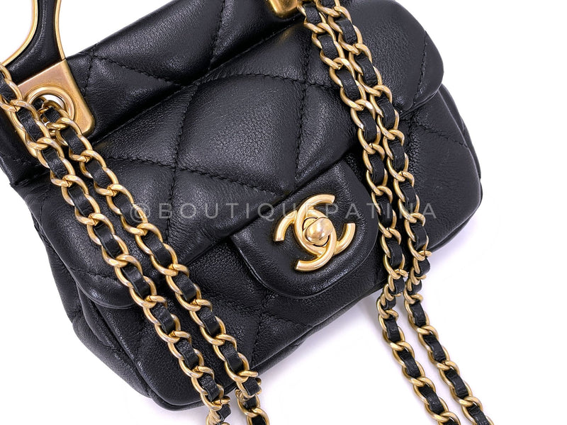 Chanel 2021 Lady Handle Micro MIni Flap Bag Crossbody