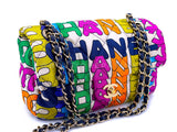Chanel 21K Rainbow Letter Quilted Logo Flap Bag GHW RN0