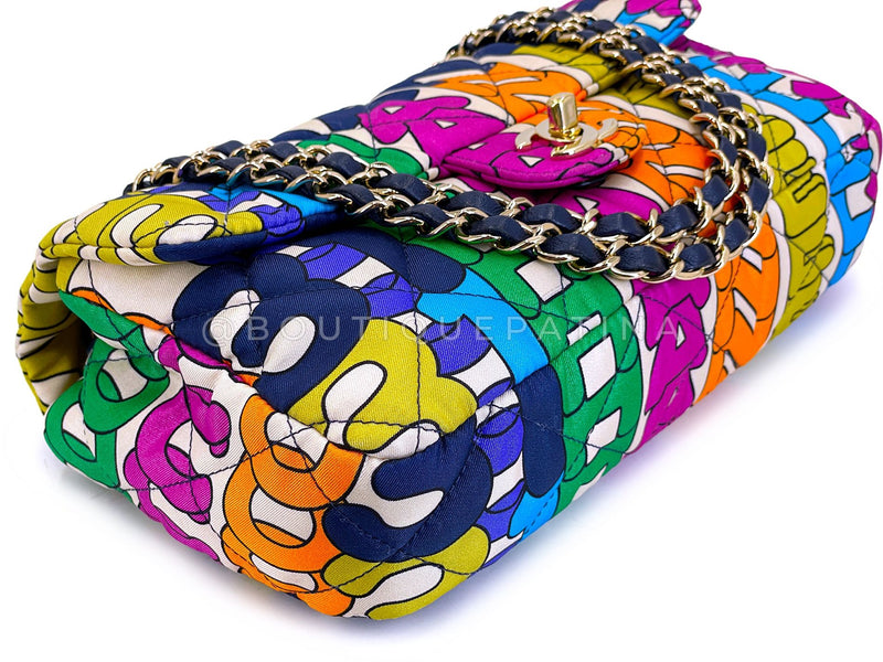 Chanel 21K Rainbow Letter Quilted Logo Flap Bag GHW RN0