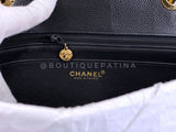 Chanel 2003 Vintage Black Caviar Jumbo Classic Flap Bag 24k GHW  UVR