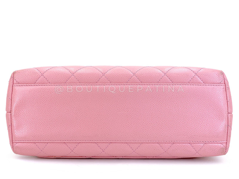 Chanel 2004 Vintage Sakura Pink Caviar Kelly Flap Bag 24k GHW 8TY