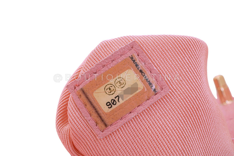 Chanel 2004 Vintage Sakura Pink Caviar Kelly Flap Bag 24k GHW 8TY