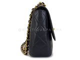 Rare Chanel Vintage Black Caviar Curved Jumbo CC Classic Flap Bag GHW ZI9