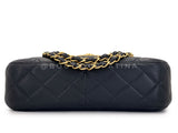 Rare Chanel Vintage Black Caviar Curved Jumbo CC Classic Flap Bag GHW ZI9
