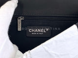 Rare Chanel 14A Black Mongolian Lamb Fur Paris-Dallas Fringe Saddle XL Flap Bag 2TX